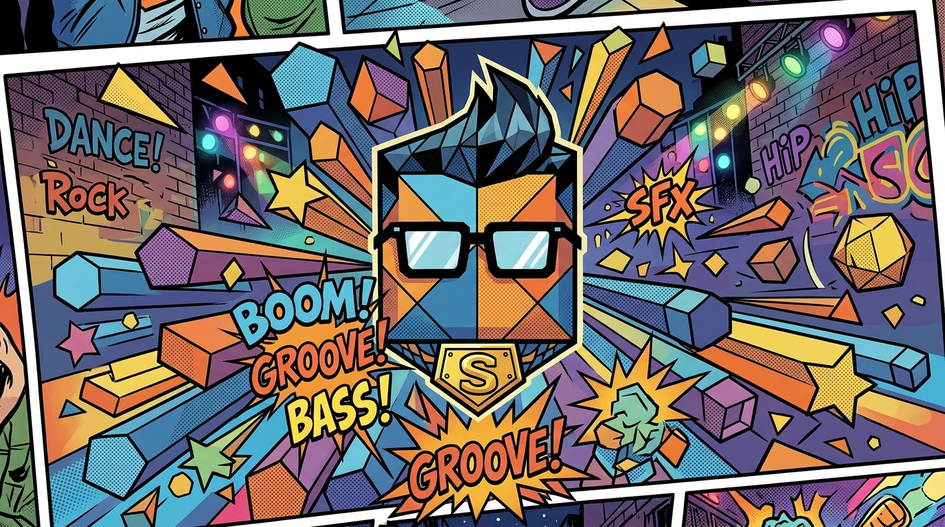 Cartoon character dancing energetically at a street dance battle surrounded by cheering crowd and colorful lights